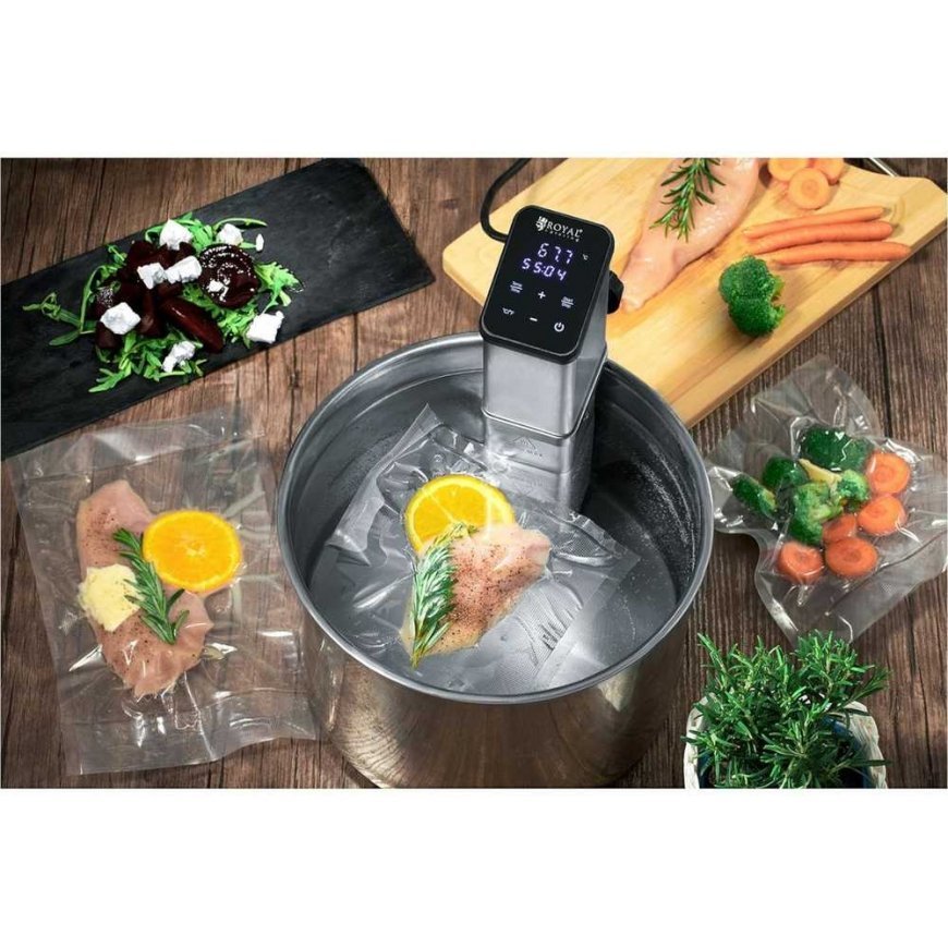 Royal Catering Panardinamas cirkuliacinis siurblys sous-vide maisto ruošimui 30 l 1500 W – 5