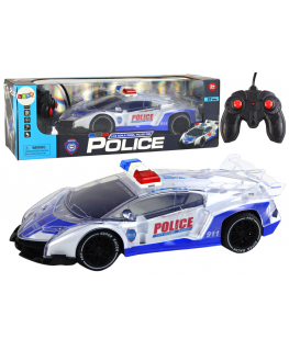 Lean Toys Police Sports Car Remote Control RC Scale 1:16 Lights