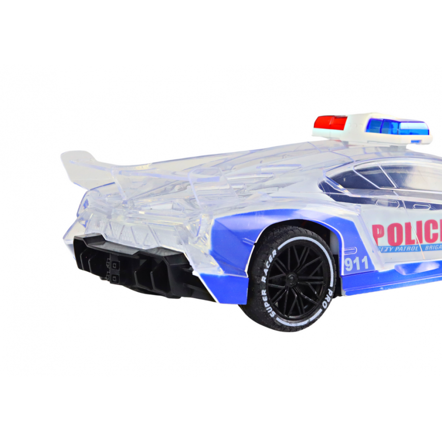 Lean Toys Police Sports Car Remote Control RC Scale 1:16 Lights – 4