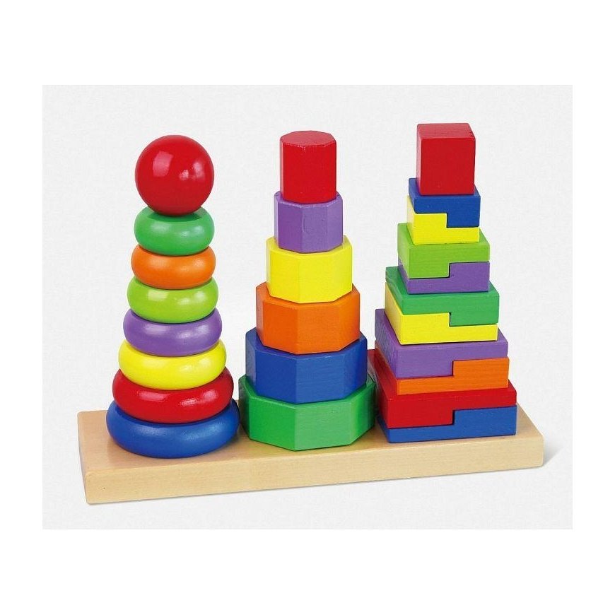 Wooden pyramid puzzle, VIGA