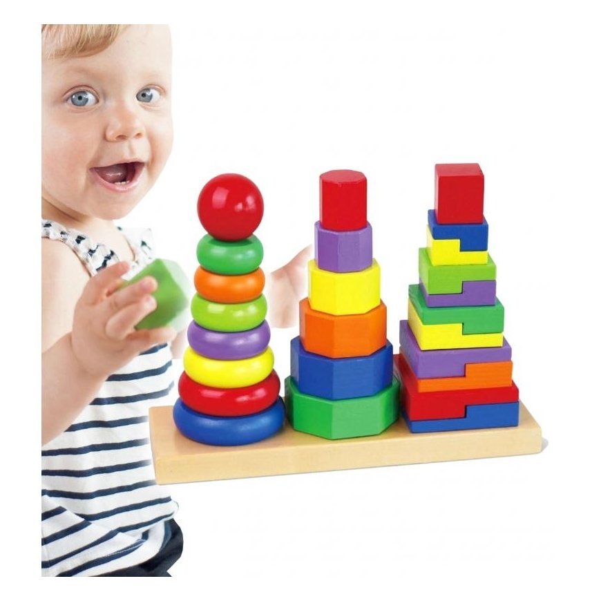 Wooden pyramid puzzle, VIGA – 3