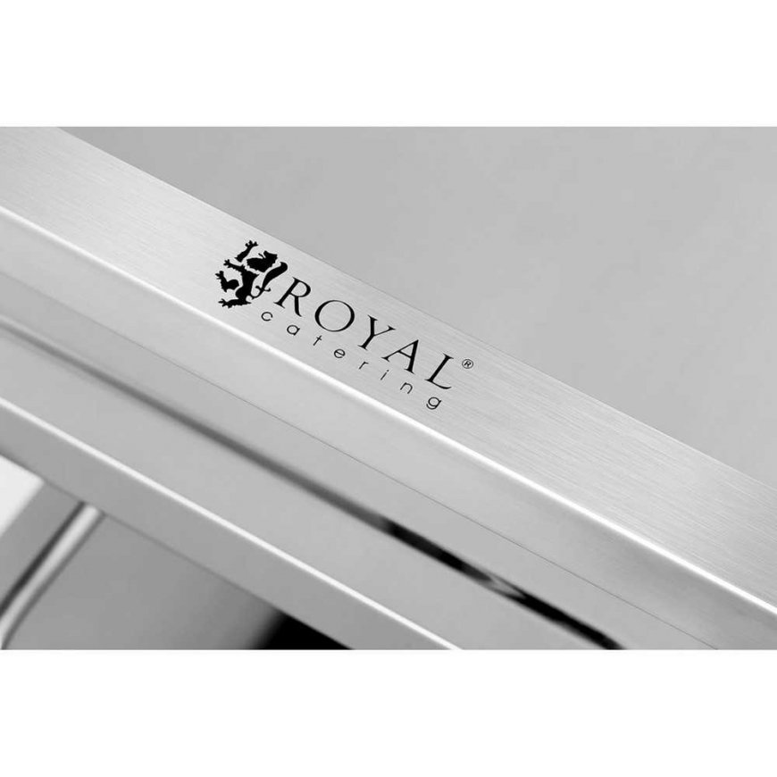 Catering trolley with 3 shelves, up to 150kg, made of stainless steel Royal Catering RCSW 3A – 5
