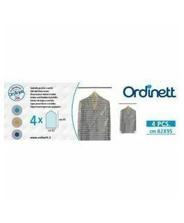 Plastic garment covers 4 pcs 62x95cm