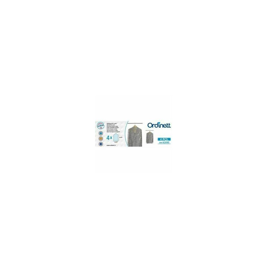 Plastic garment covers 4 pcs 62x95cm