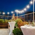 Garden garland V-TAC VT-71020 10 m rope, 20 bulbs 0.5W IP44 3000K 960lm (SKU 217439) Black