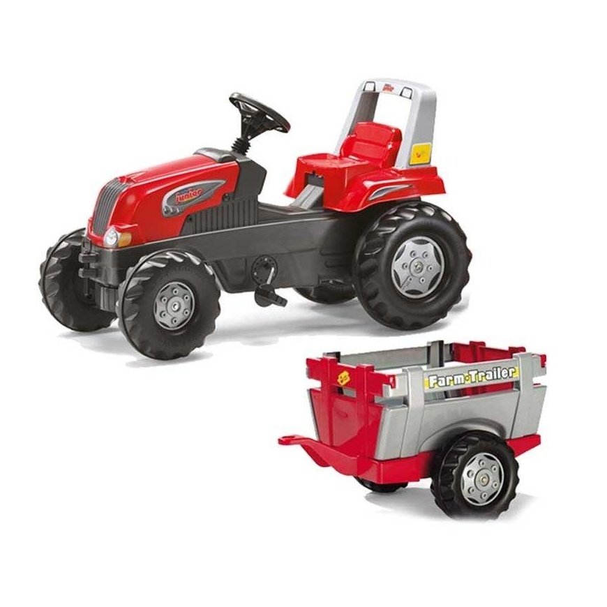 Rolly Toys minamas traktorius su priekaba