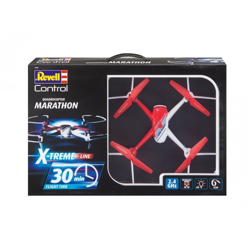 Revell Marathon 4 rotori Kvadrokopters Sarkans, Balts – 4
