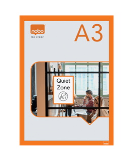 Nobo Infotavle magnetic/selvklæb A4 orange (2)
