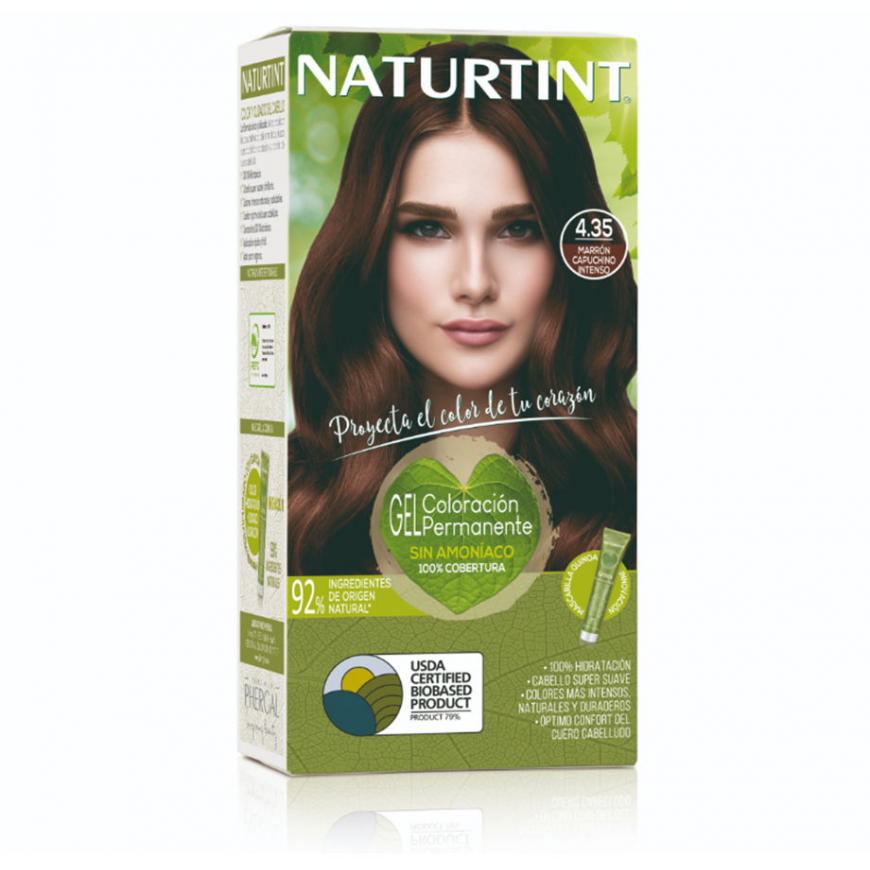 Naturtint hair dye 4.35n Intense Cappuccino Brown – 2