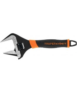 Adjustable wrench with extra wide mouth, 250 mm Truper Expert®