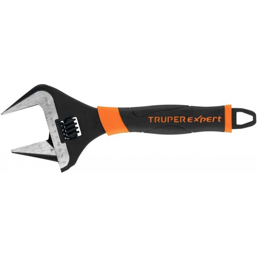 Adjustable wrench with extra wide mouth, 250 mm Truper Expert®