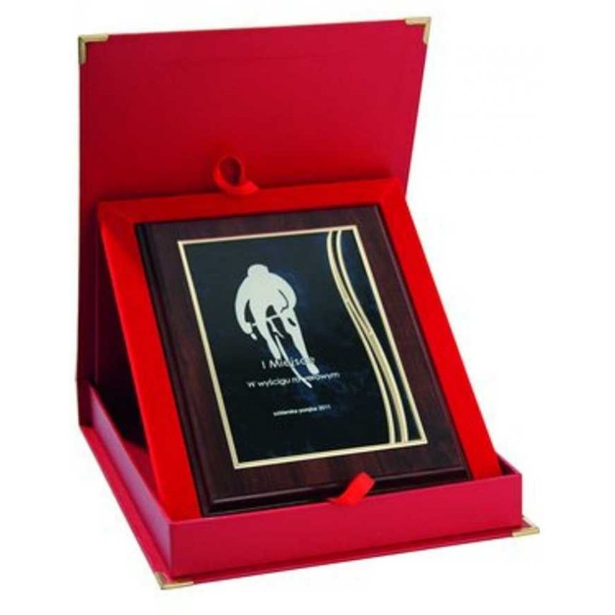 Tryumf Plastic diploma with engraved metal plate + case