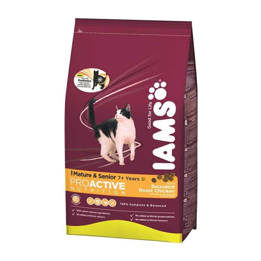 Iams CAT Vitality Senior chicken 10 kg