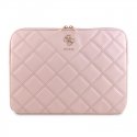Guess PU Quilted 4G Metal Logo Laptop Sleeve 13|14" Pink Guess PU Quilted 4G Metal Logo Laptop Sleeve 13|14" Pink