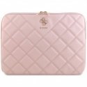 Guess PU Quilted 4G Metal Logo Laptop Sleeve 13|14" Pink Guess PU Quilted 4G Metal Logo Laptop Sleeve 13|14" Pink