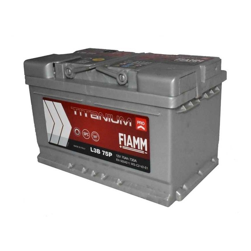 Battery Fiamm L3B 75P, 75 Ah, 730 A, 12 V – 2
