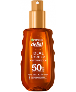 Garnier Delial Ideal Bronze Aceite Protector Spf50, 150 ml