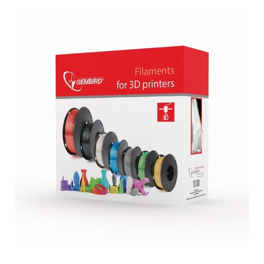Gembird 3DP-PLA+1.75-02-BK 3D-tulostusmateriaali Polymaitohappo (PLA) musta 1 kg – 3