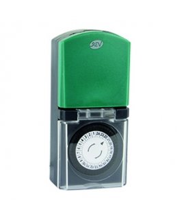 REV 0025710603 electrical timer Black, Green Daily timer