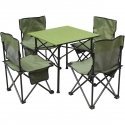 Royokamp Enero Camp Set Tourist 5W1 STOLIK I 4 KRZESŁA Green Royokamp Enero Camp Set Tourist 5W1 STOLIK I 4 KRZESŁA Green