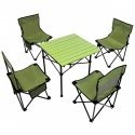 Royokamp Enero Camp Set Tourist 5W1 STOLIK I 4 KRZESŁA Green Royokamp Enero Camp Set Tourist 5W1 STOLIK I 4 KRZESŁA Green