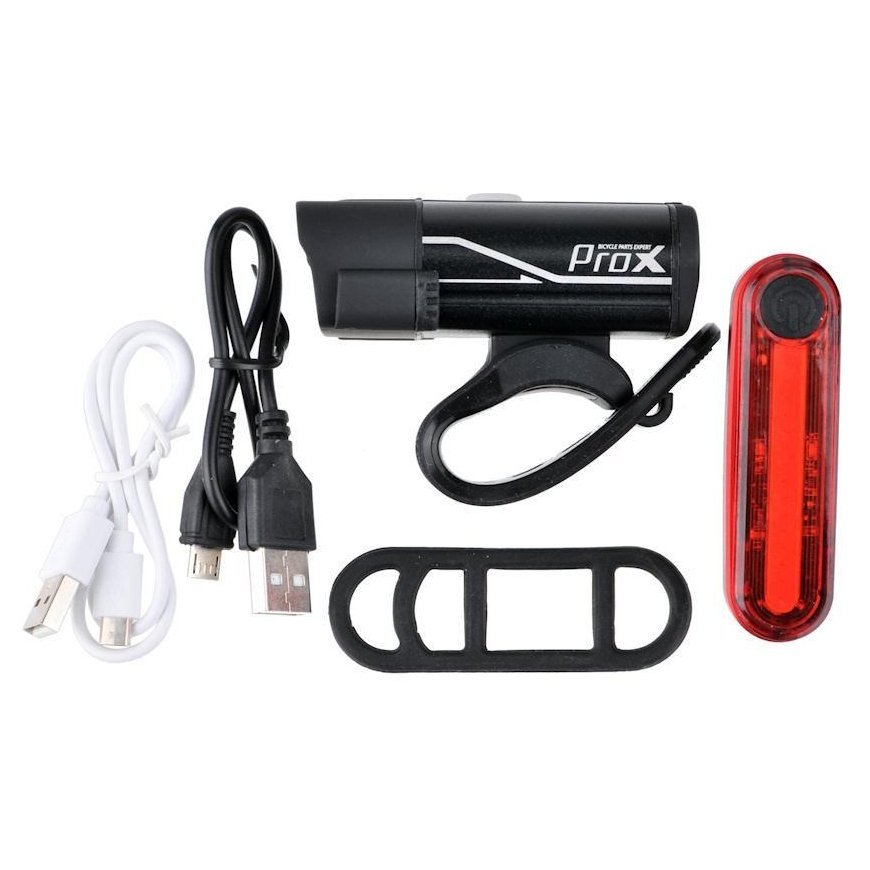 Apšvietimo komplektas ProX Hydra 400Lm + Wega 40Lm USB – 3