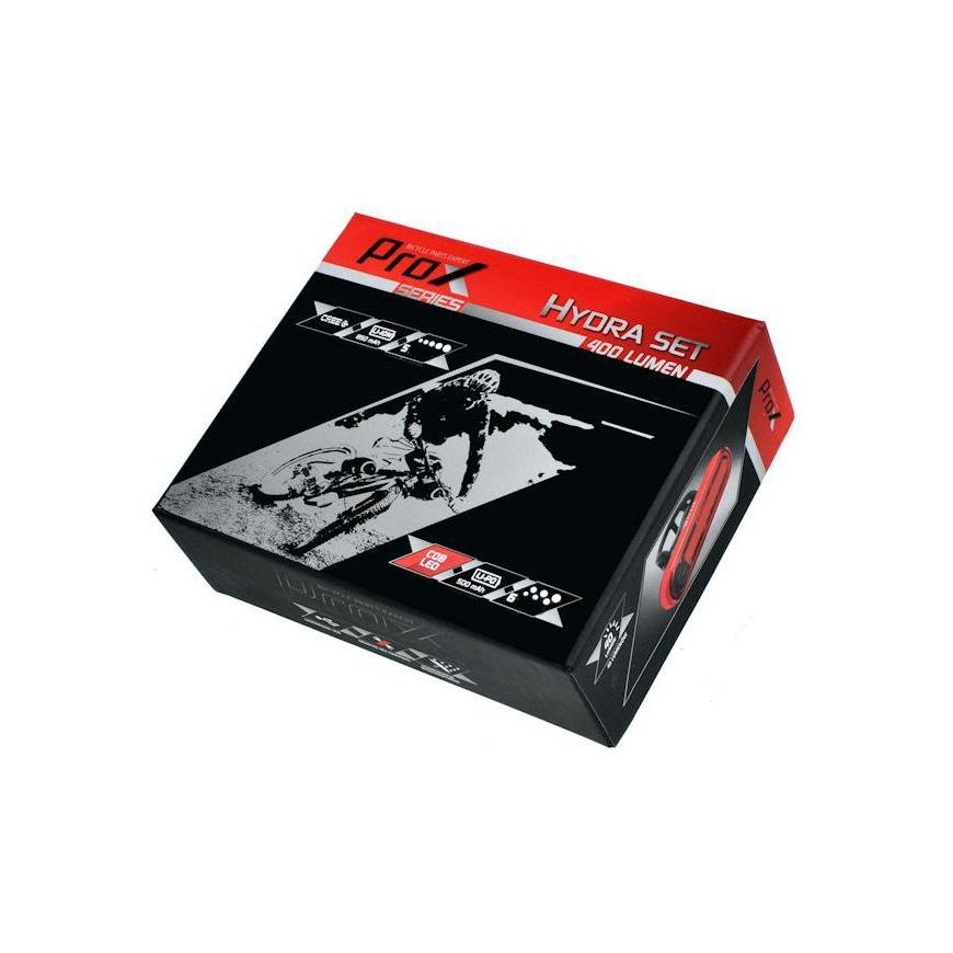 Apšvietimo komplektas ProX Hydra 400Lm + Wega 40Lm USB – 4