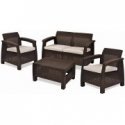 Garden furniture set Corfu Set brown Garden furniture set Corfu Set brown