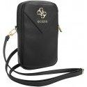 Case Guess Zip Triangle 4G bag - black Case Guess Zip Triangle 4G bag - black