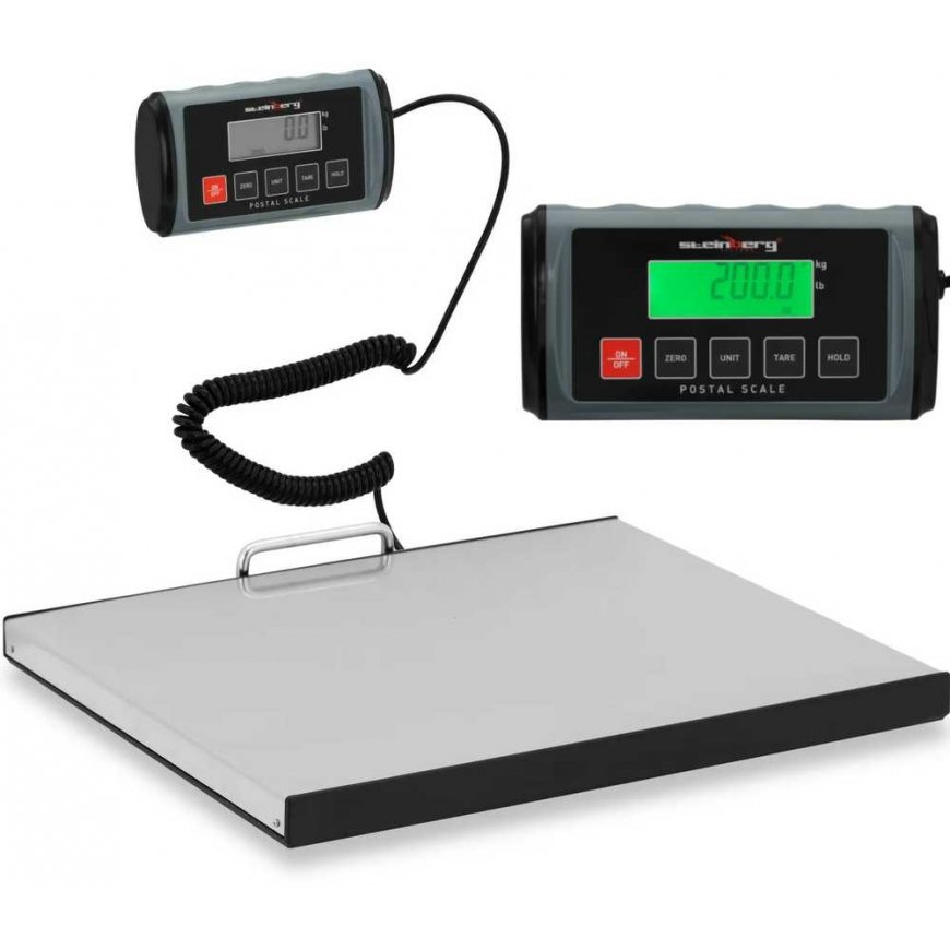 Virtuvinės svarstyklės Steinberg Systems Svarstyklės paczkowa pocztowa LCD 35.5 x 40.5 cm 200 kg / 0.1kg