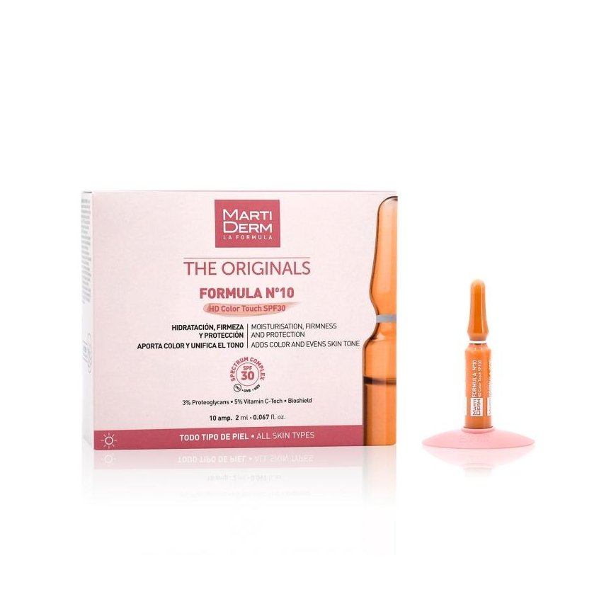 Martiderm Ampules Formula Nº10 SPF 30 with color 30U