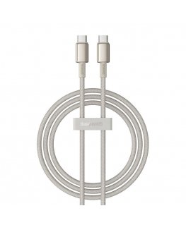 Baseus Tungsten Gold USB-C to USB-C cable, 100W, 1m (gold)