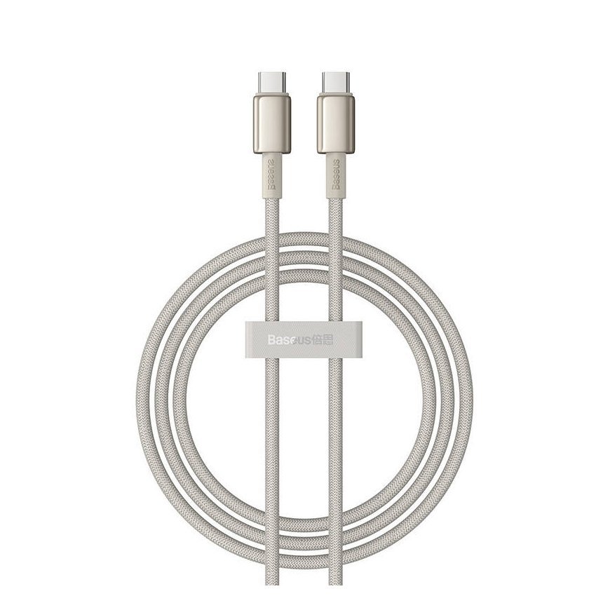 Baseus Tungsten Gold USB-C to USB-C cable, 100W, 1m (gold)