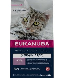 Eukanuba Euk Cat Kitten Grainfree salmon 2kg