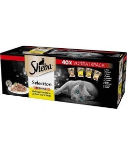 SHEBA Selection Select Slices poultry Flavors - wet cat food - 40 x 85g