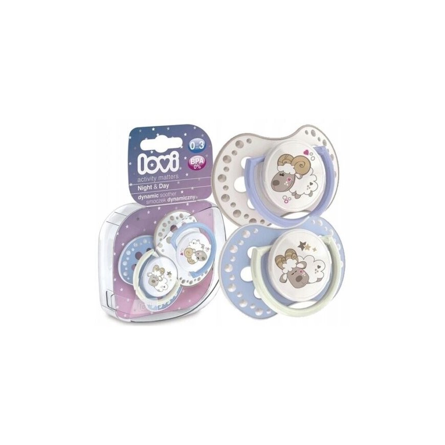 Lovi Night & Day Dynamic Soother Boy - Dudlík