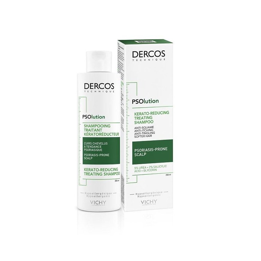Vichy Dercos Psolution Šampūnas Keratoreducing Treatment 200ml