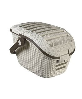 CURVER pet carrier, cream/brown