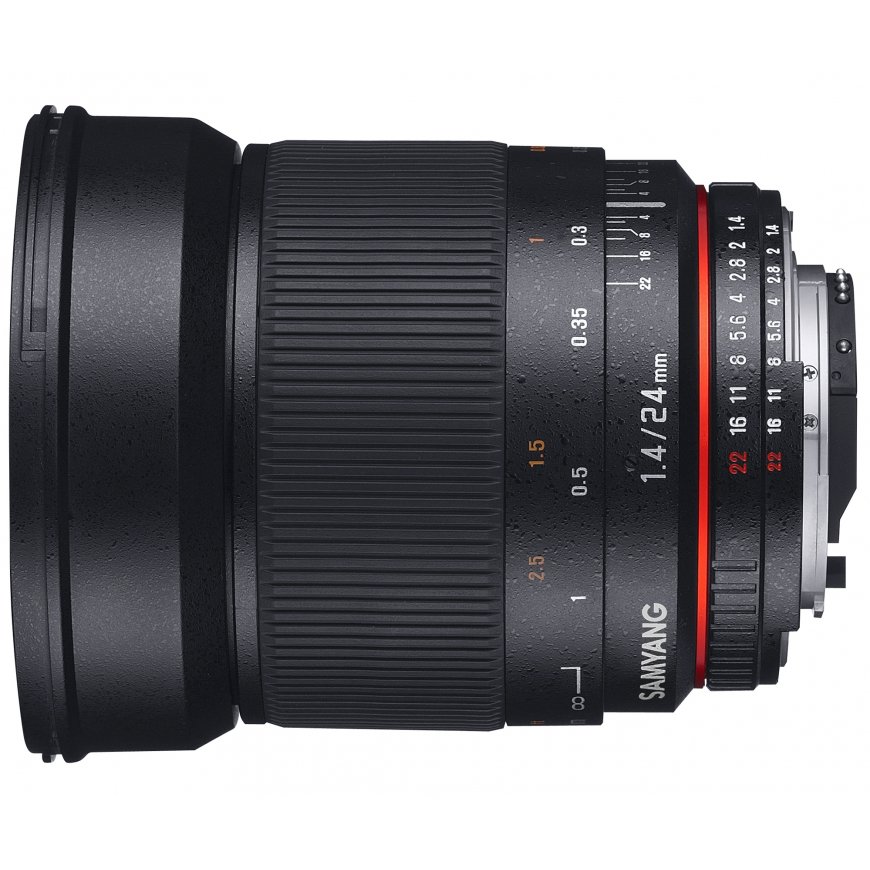 Samyang 24mm F1.4 ED AS IF UMC, Nikon AE SLR Laiobjektiiv Must – 2
