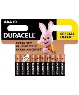 Elementai DURACELL AAA/LR03, 1.5V, 10 vnt.