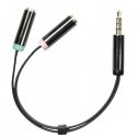 Deltaco AUD-201 audiokaapeli 0,1 m 3.5mm 2 x 3.5mm musta Deltaco AUD-201 audiokaapeli 0,1 m 3.5mm 2 x 3.5mm musta