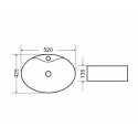 Washbasin DOMOLETTI ACB8041, 520×430 mm