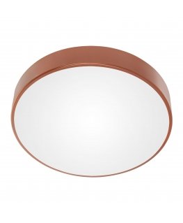 Orno OVO ceiling lamp 5xE27, 5x24W, copper steel, frosted glass, IP20, ? 600