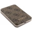 Guess Powerbank induction 15W GUPB5FP4EMGW 5000mAh brown/brown 4G Leather Metal Logo MagSafe Guess Powerbank induction 15W GUPB5FP4EMGW 5000mAh brown/brown 4G Leather Metal Logo MagSafe