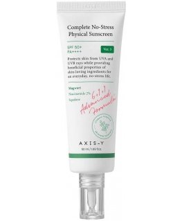 Axis Y Complete No-Stress Physical Sunscreen V.3 SPF50+/PA++++ face cream with physical filters 50ml