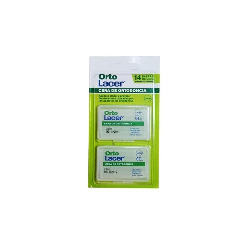 Ortholacer protective orthodontic wax with 14 bars
