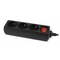 Elektrolīnija ENERGENIE EG-PSU3F-01 (3 x E10 A 0.6 m melna) Elektrolīnija ENERGENIE EG-PSU3F-01 (3 x E10 A 0.6 m melna)