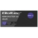 Qoltec Aktywny rozdzielacz Splitter 4 x HDMI 4K x 2K | 3.4Gb/s