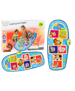 Lean Toys Dance Mat Interactive Hopscotch Game Animals 8 Melodies