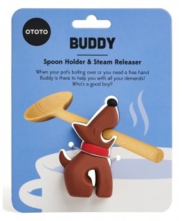 OTOTO Buddy Brown Spoon Holder & Steam Releaser